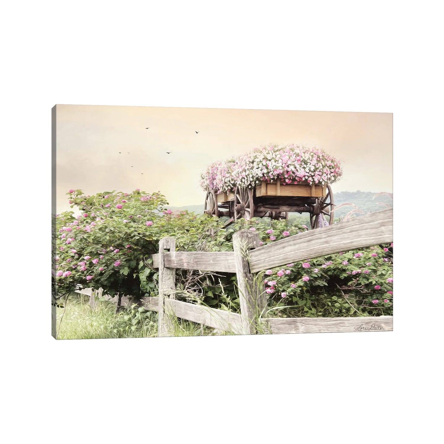 iCanvas "Flower Wagon" by Lori Deiter Canvas Print - Bed Bath & Beyond